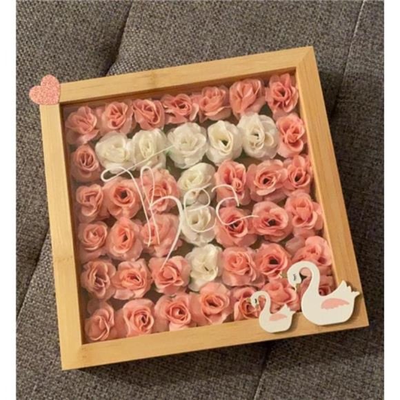 50pcs Pink Roses Artificial Flowers Bulk 1.6" Small Silk Fake Roses Flower Heads - Picture 7 of 7